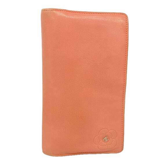 CHANEL Handbags - CHANEL Pink Leather Wallet